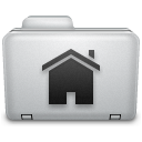 Noir Home Folder Icon